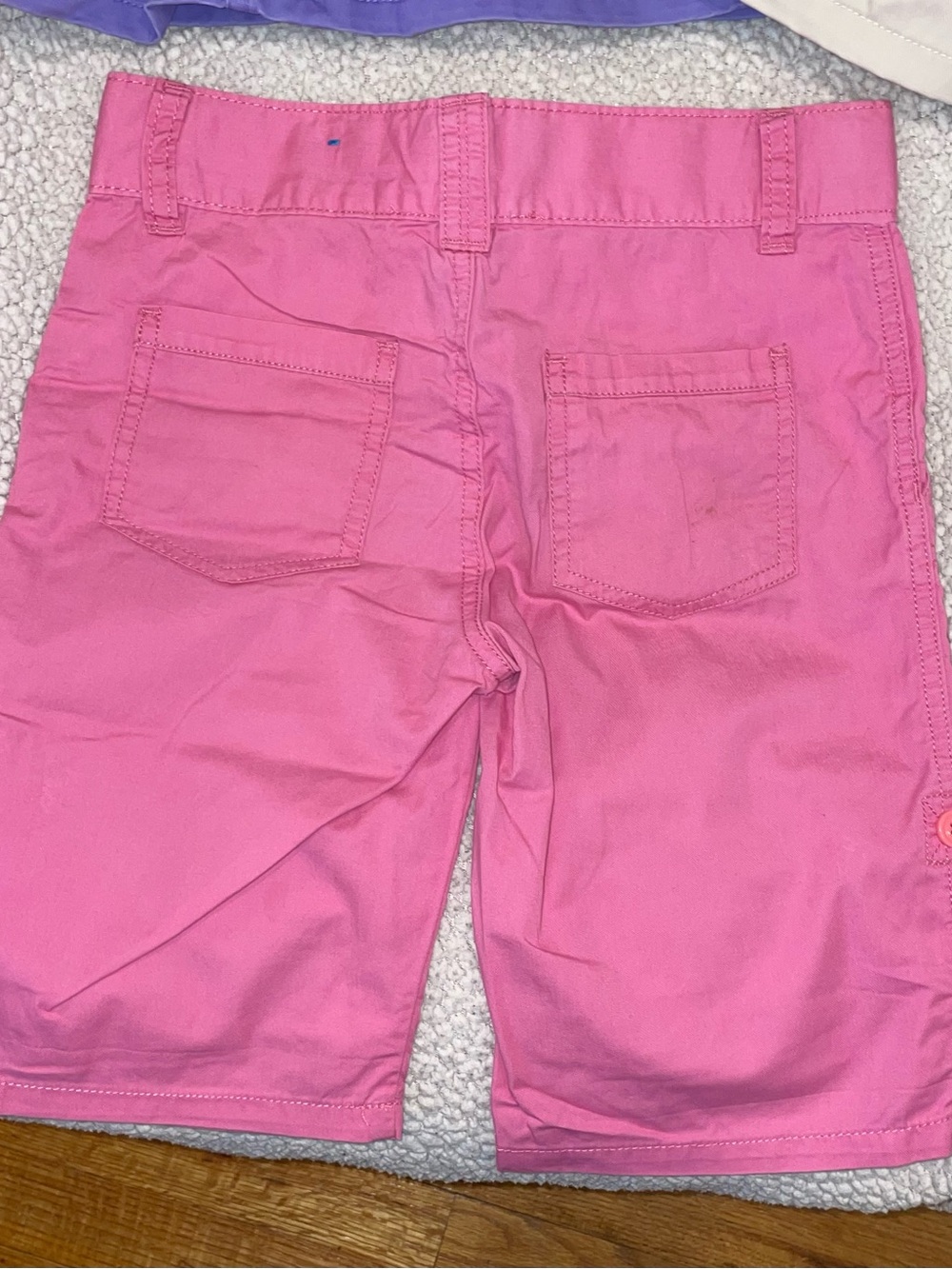 Lot of 4 Girls' Shorts & Skort Pink, Purple, Beige. Size 8 - Picture 3 of 15